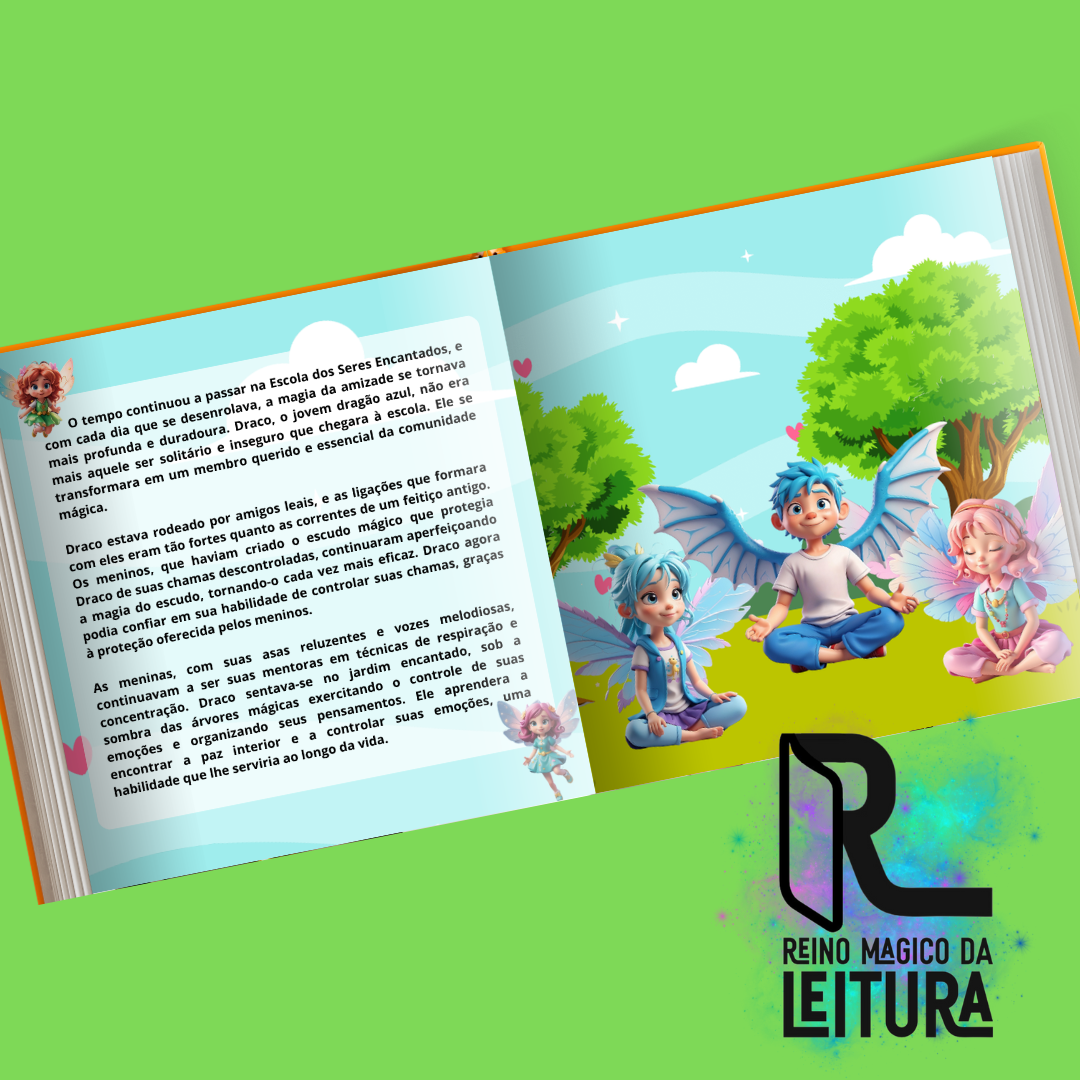 Livro A Luz da Amizade no Reino Encantado - livro ilustrado - Imagem 3