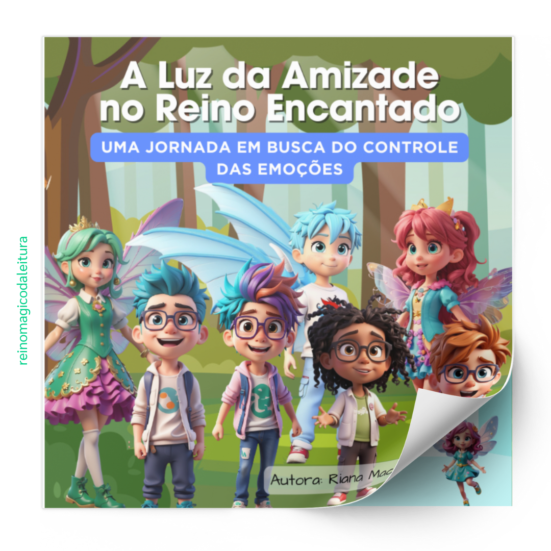 Livro A Luz da Amizade no Reino Encantado - livro ilustrado